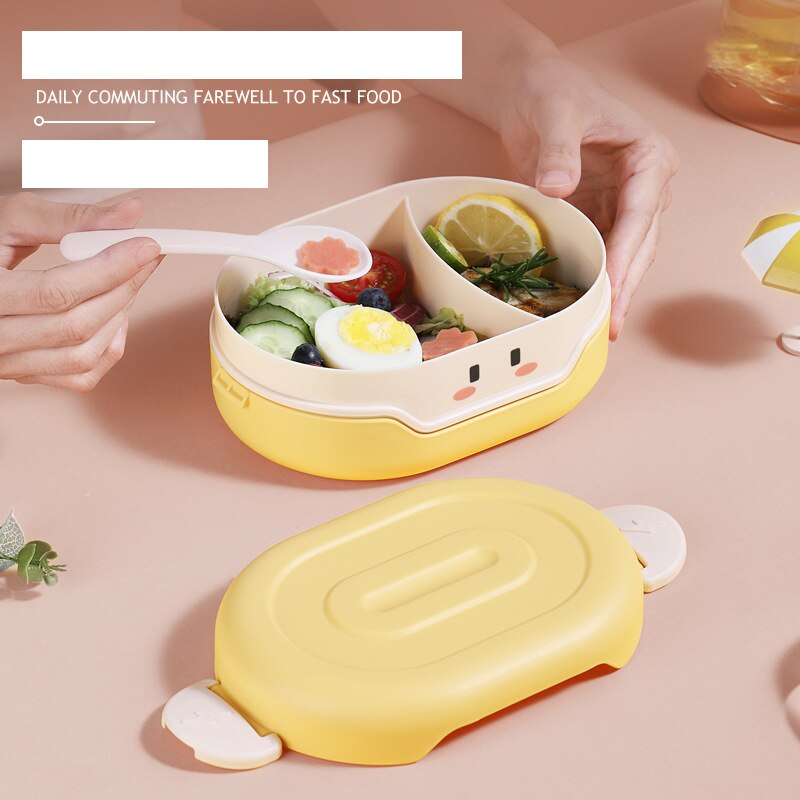 780ml søte bento matpakke kawaii for barn skolebarn japansk stil oppbevaring mat kjøkken beholder plastbærer