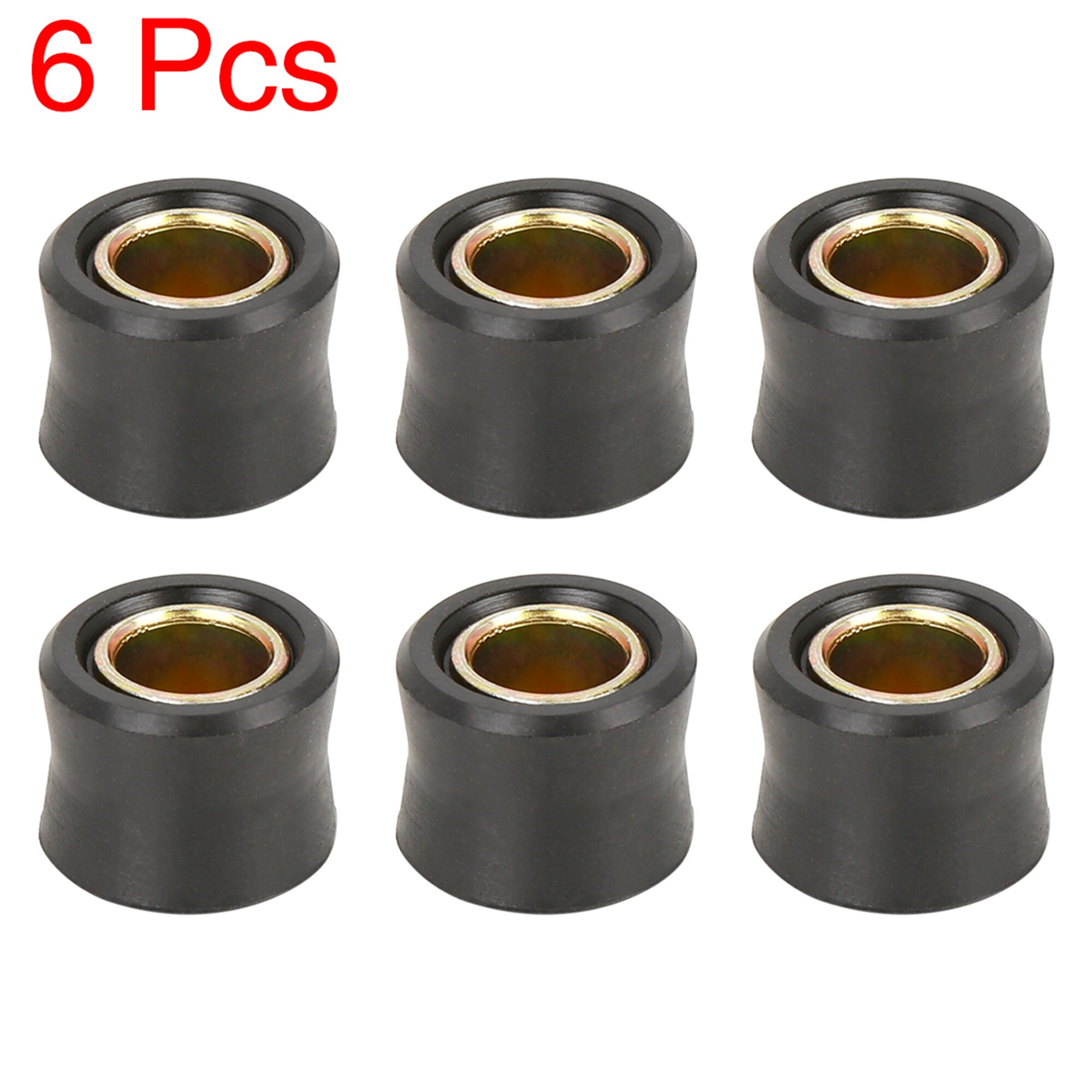 Motoforti 10mm 12mm 13mm motocicleta Scooter amortiguador trasero buje anillo de goma casquillo amortiguador de rueda 2/4/5/6/10 Uds: Oro
