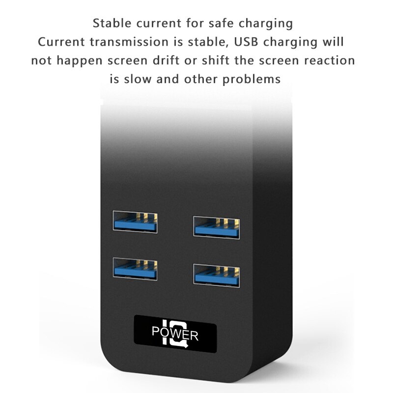 Power Strip with USB with 3 USB Charger, Multifunction Desktop Charging Station for Home, Office, Dorm