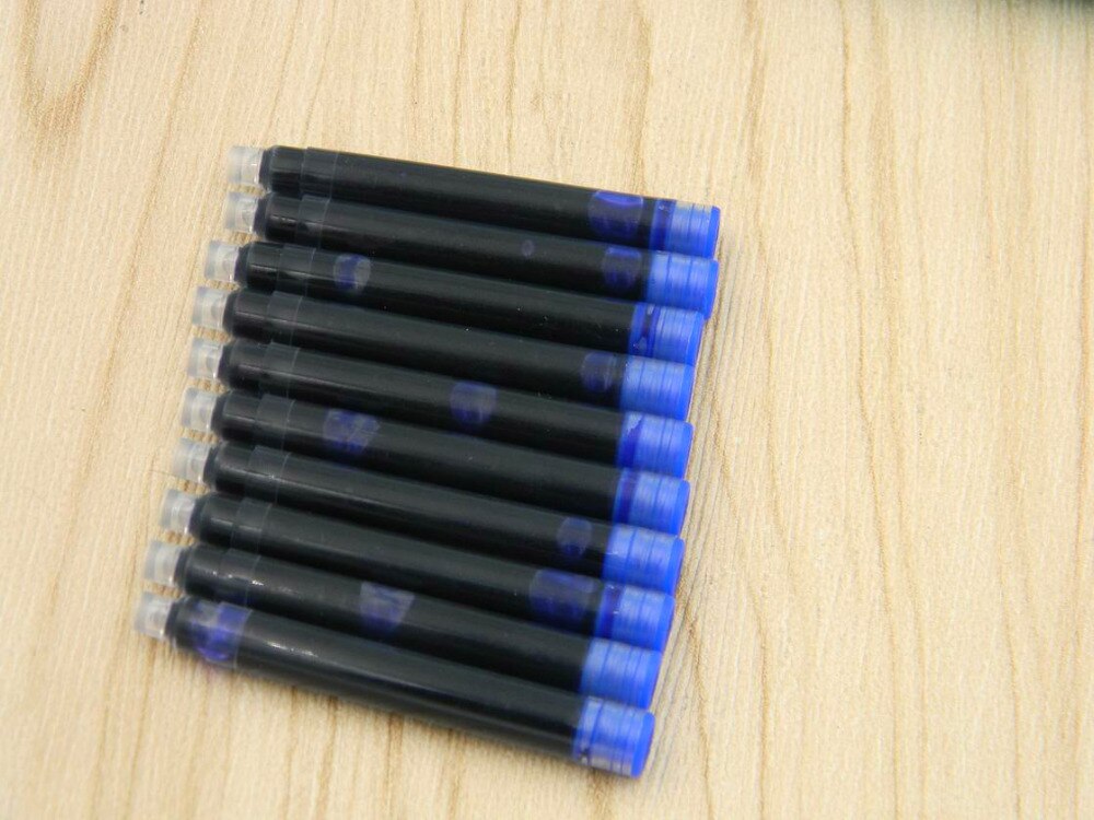 10 st blauw fit voor KANTOOR metalen vulpen INKT vullingen