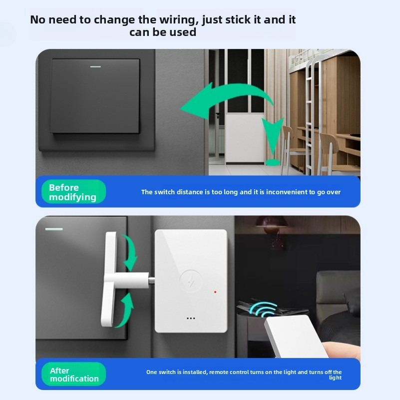 Drahtlose Fernbedienung Schalter Licht Geschmack Automatische Geschmack Schubstange Fernbedienung Innen Licht Aus Schalter Geschmack