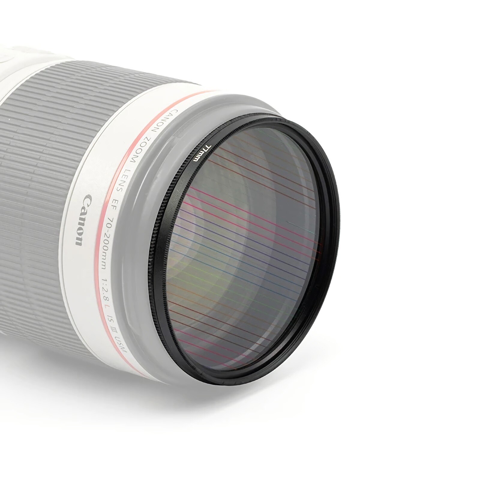 Filtro ótico anamorfo do vidro 77mm/82mm da câmera do alargamento dos efeitos especiais do filtro da lente da raia do arco-íris azul com anel de gerencio para dslr