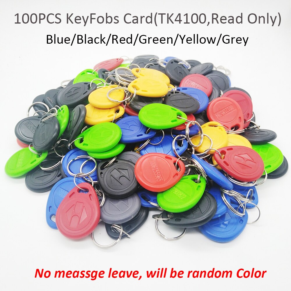 Waterproof Metal 125khz 13.56mhz Proximity Card Door Access Control System Door Lock Controller: 125khz Keyfobs