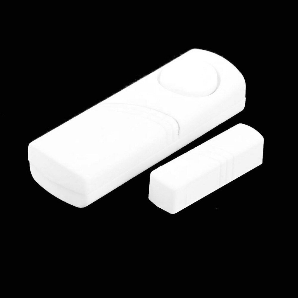 Door Window Wireless Burglar Alarm with Magnetic Sensor Home Safety Wireless Longer System Security Device White