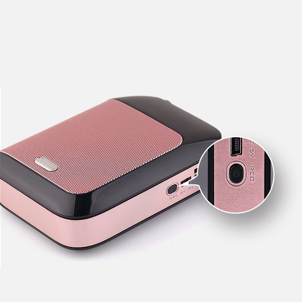 Stimme Verstärker 15W verdrahtet Mikrofon Für Lehrer Schule Hochschule Tour führen Tragbare FM Radio Megaphon Amplificador De Voz