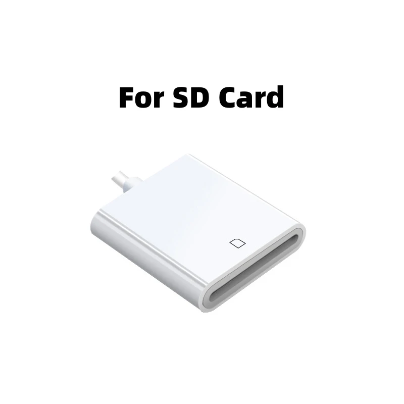 Czytnik kart Lightning na SD do adaptera pamięci flash SD/TF Adapter karty pamięci do pamięci flash IPhone IPad: WHITE