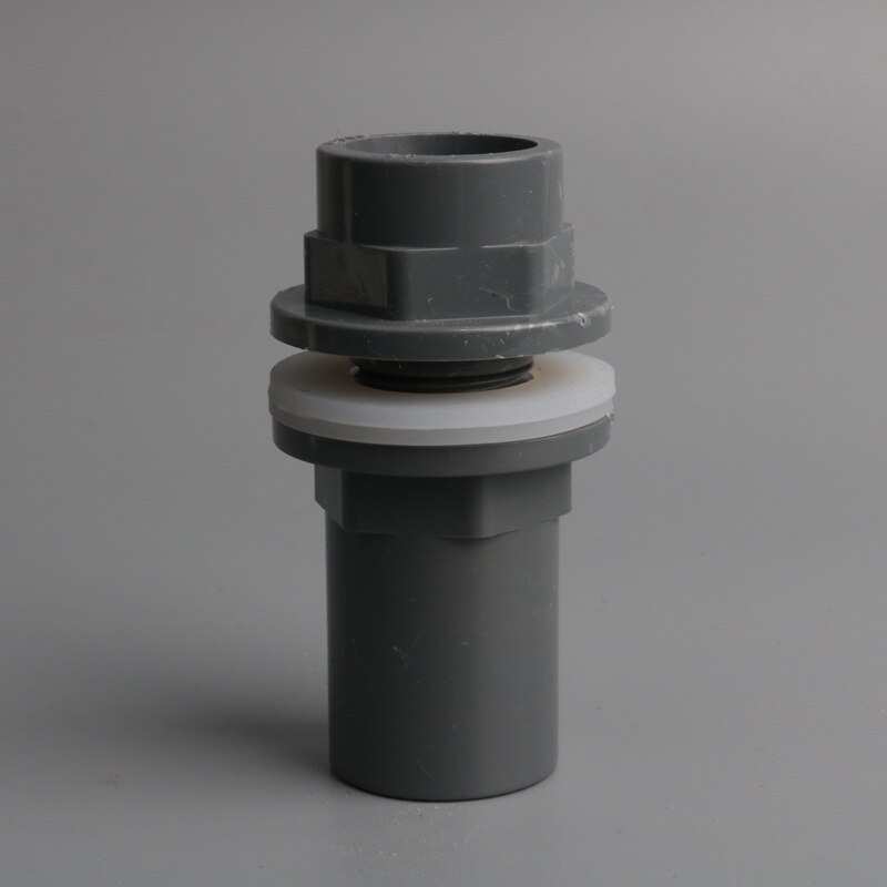 1pc UP-CLOUD PVC ID 20mm Connector Fish Tank Drain Pipe Accessories Aquarium Water Pipe Fittings Water Tank 1/2 inch Joint: Grey