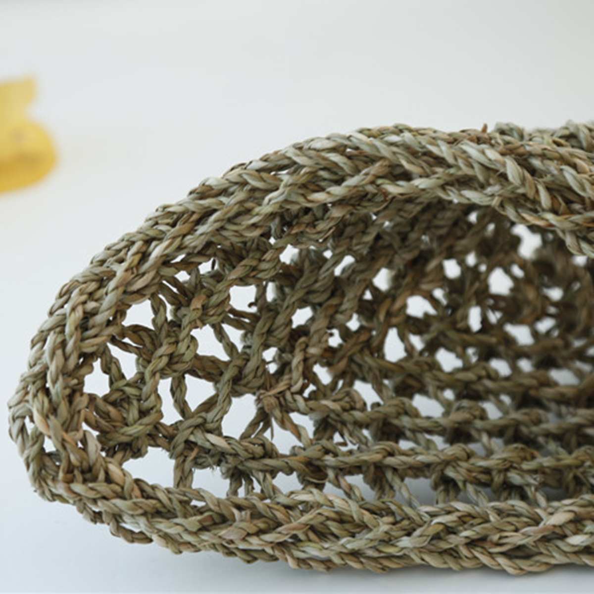 Weven stro touw hangmat driehoekig klimnet hangbed gaas kruipmat voor draken hagedis huisdier reptiel papegaai bijten