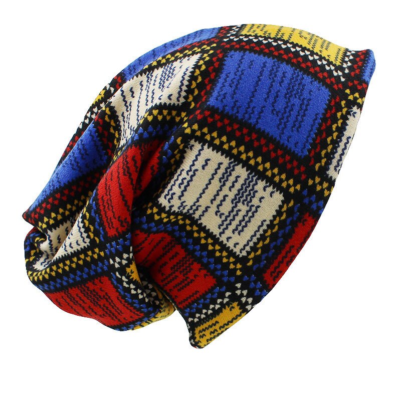 Altobefun merke høst vinter hatter for kvinner skullies og luer menn lue unisex rutete kontrast farge dame lue bht 022