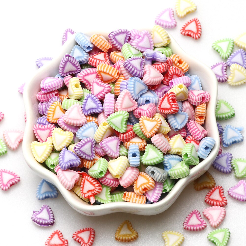 Mehrfarbige, niedliche acrylperlen in cartoon-form, lose zwischenperlen für die schmuckherstellung (diy-ketten, ohrringe, halsketten, armbänder)