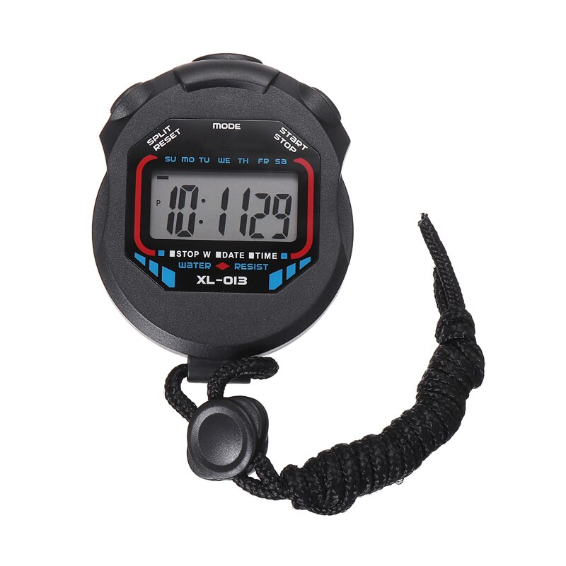 Digitale Sport Cronometro Contatore Formazione Portatile Timer Cronografo Allarme Funzione Carillon Orario Resistente All'acqua