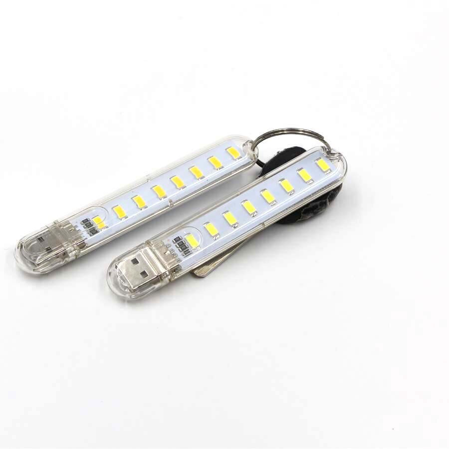 Foldable USB Led book Light Extension lamp Mini Portable Flexible night Light Reading Light 24 leds Mobile Power Computer Laptop