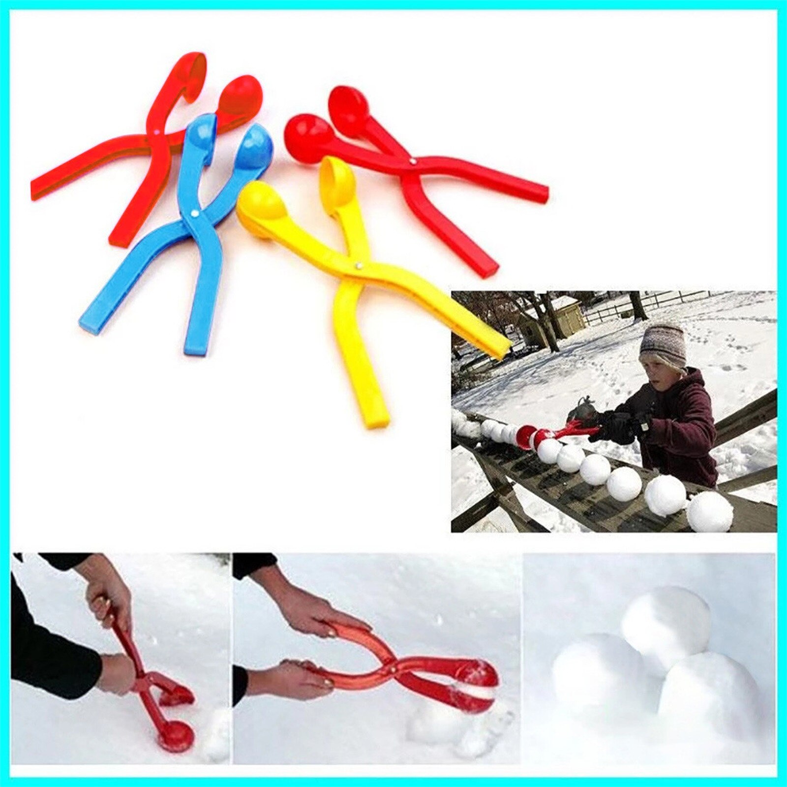 Sneeuwbal Maker Clip Tool Kids Speelgoed Voor Winter Outdoor Sport Outdoor Sneeuw Spelen Ouder-kind Interactief Speelgoed Детские Игрушки