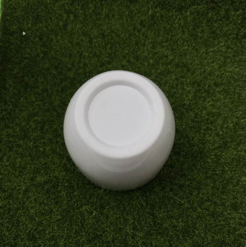 White Round Plastic Flower Pot Plant Vase Simple Moderm Flowerpot With Moss Foam Floral Arrangement Accessories home decoration
