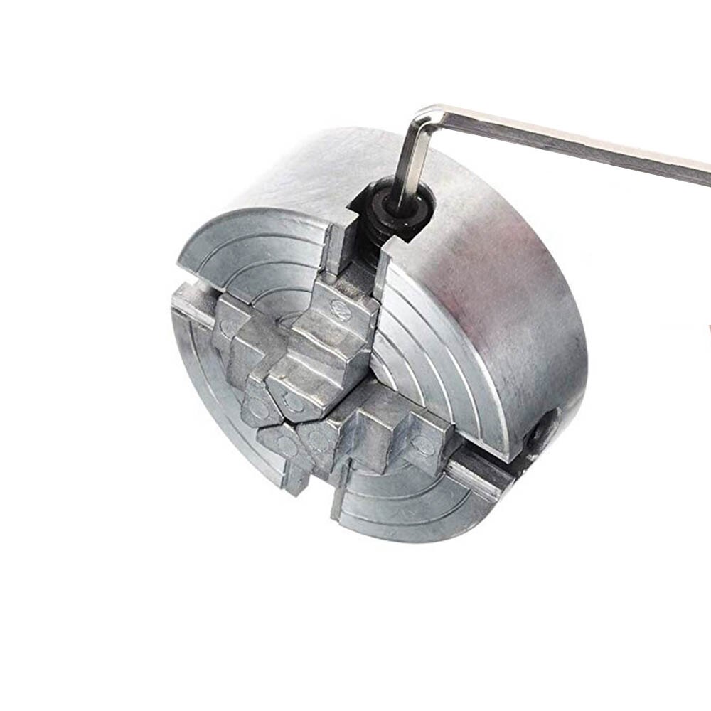 Fyra 4 käftchuck  z011a för metall mini svarv  m12 x 1mm gängad baksida 1.8 ~ 56mm/12 ~ 65mm mini spännband svarv tillbehör