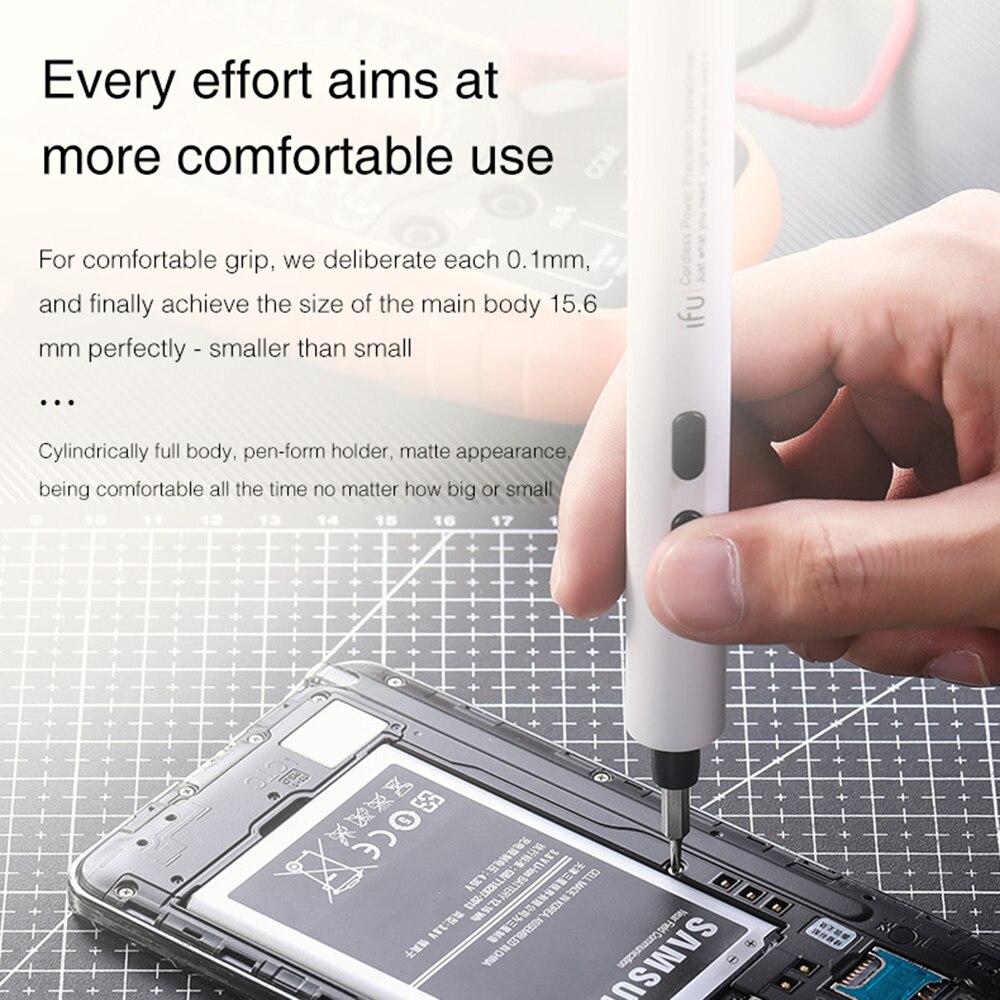 Mini Electric Screwdriver Rechargeable Power Screw Driver Kit 500mAh Lithium Battery Adjustable Torsion