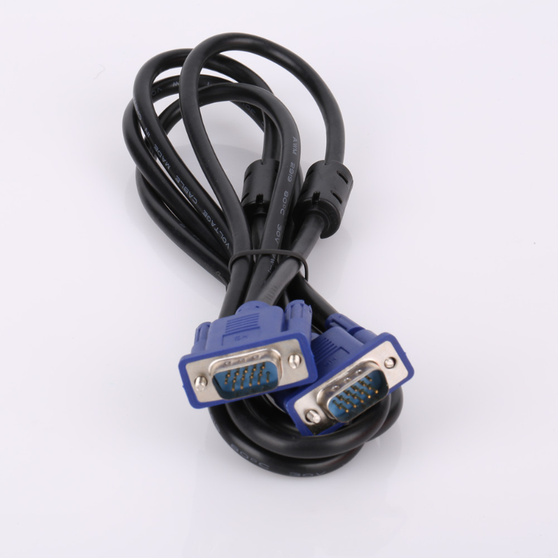 1.5m vga till vga-kabel 15 -stifts hane till hane förlängningskonverteringskontakt för datorskärm projektor pc tv-adapter