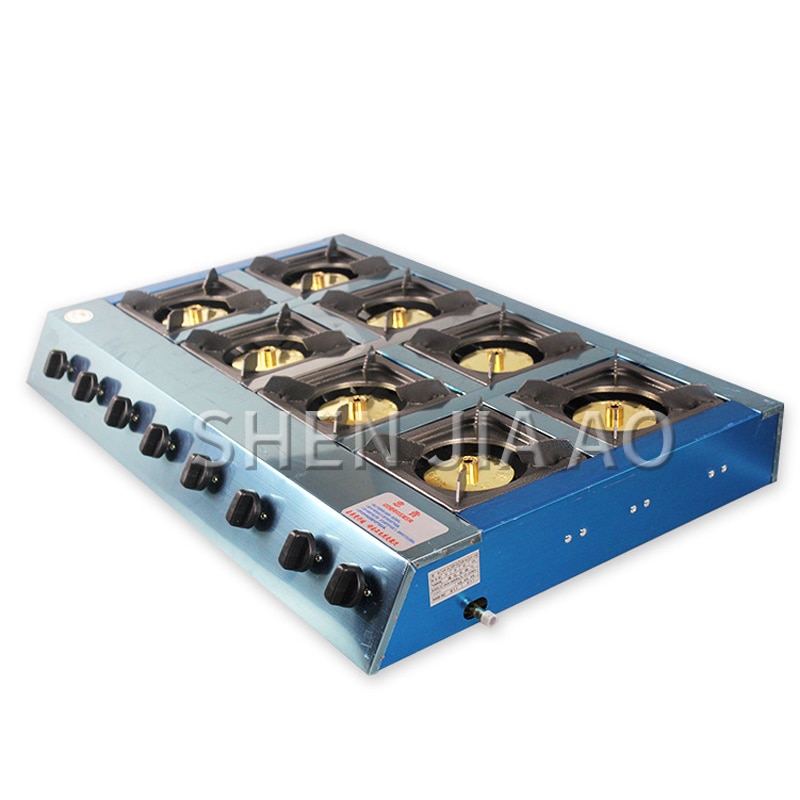 Multi-function gas stove Desktop eight-hole energy-saving furnace Commercial multi-purpose stove Natural gas liquefied gas stove