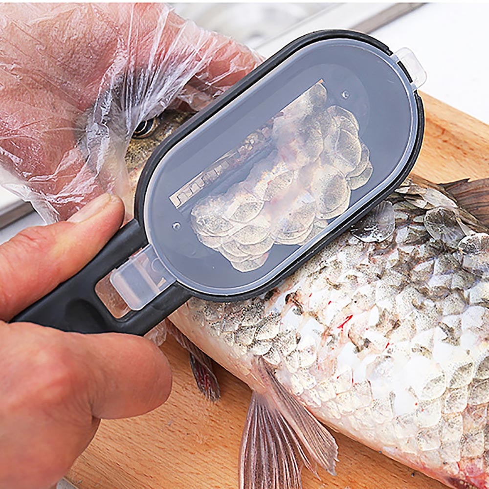 Plastic Fish Skin Schaal Mes Cleaning Schraper Vis Zeevruchten Dunschiller Brush Remover Cleaner Praktische Vis Huid Scheerapparaat Handmatig 1.3