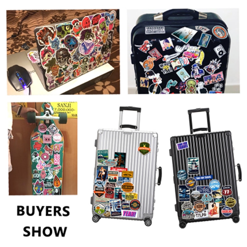 10/30/50PCS Color Small Fresh Personality Graffiti Cute Animal Notebook Suitcase Skateboard Guitar Waterproof Sticker