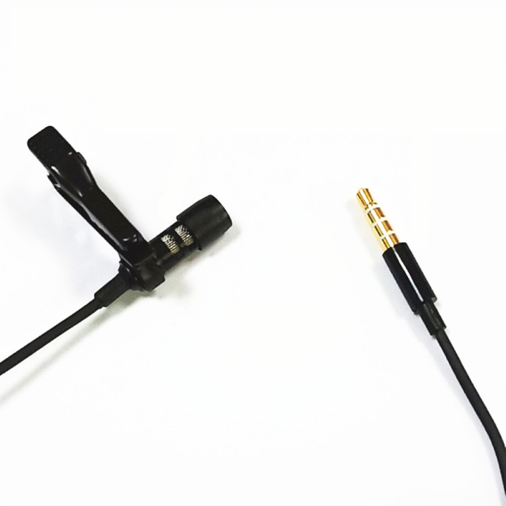 1.5/6m 3.5mm Wired Lapel Lavalier Clip On Condenser Microphone Recording Mic