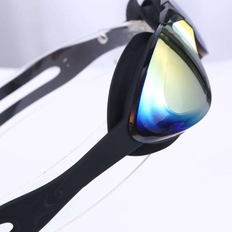 Woman Plating Swimming Goggles Anti-Fog UV Protection Adjustable Waterproof Silicone Glasses Eyewear