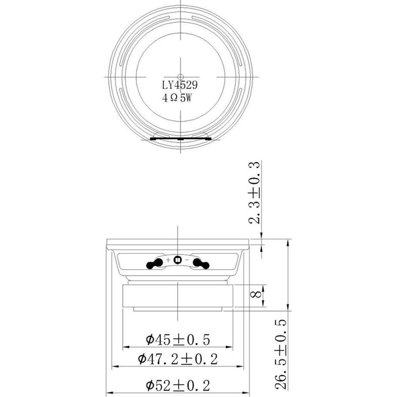 Tenghong 2pcs 52MM 4 Ohm 5W Full Range Bluetooth Speaker Unit 13 Core 2 Inch For Portable Audio Home Theater Sound DIY