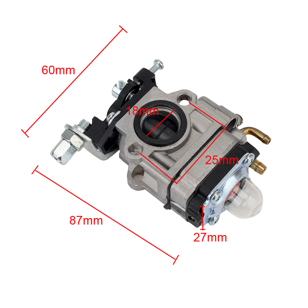Gasoline Grass Trimmer Accessories Scooter Brushcutter Carb Carburetor 15mm Carburetor Kit