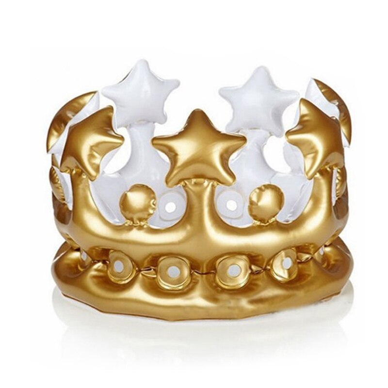 Kroonhoed kinderen volwassen tiara verkleedspeelgoed verjaardag dansfeest decoratie benodigdheden pvc gouden hoeden foto rekwisieten