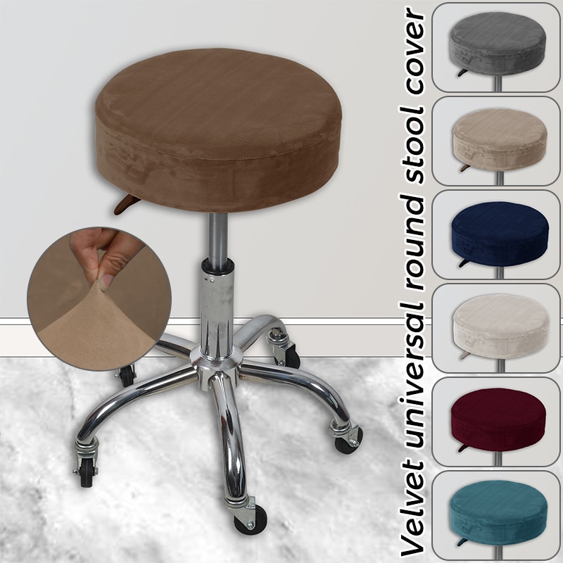 32-38cm Velvet Stool Cover Bar Round Swivel Chair Cover Universal Stool Cover Bar Coffee Shop Stool Cover