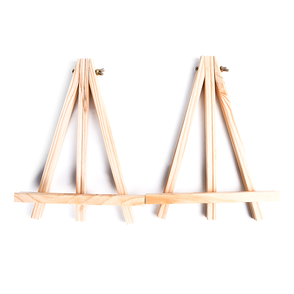 2 Stck Mini Künstler Holz Staffelei Holz Hochzeit Tisch Karte Stand Anzeige Halfter Für Party Dekoration 24cm 1PJ00585-2 Triange staffelei