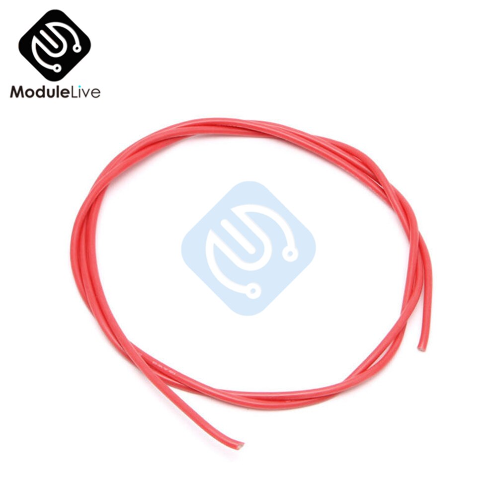 16 AWG Gauge Wire Flexible Silicone Stranded Copper Cables For RC Black and Red