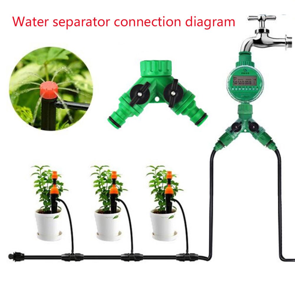 Automatic Lawn Sprinkler LCD Display Tools Drip Irrigation Water Timer Digital With Permanent Memory Function Waterproof