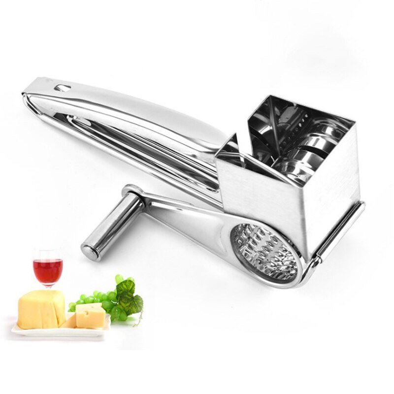 1pc Rotary Cheese Grater Shredder Butter Cutter Cheese Shredder Slicer Tool: Default Title