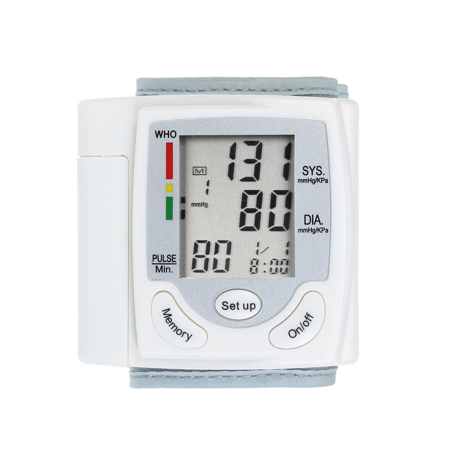 Tonometer lcd display blodtryksmåler håndled pulsmåler automatisk digital pulsometer blodtryksmåler: Default Title