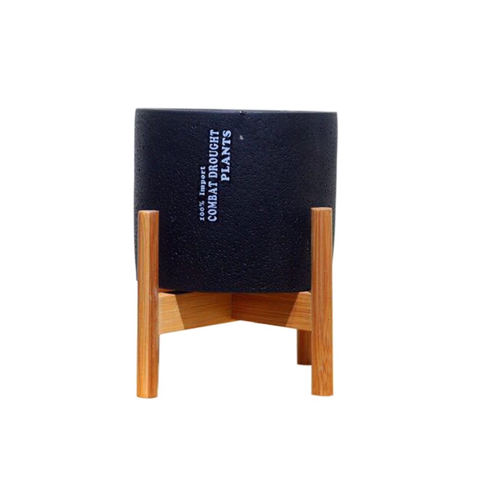 Nordic Wooden Planter Pot Trays Flower Pot Holder Strong Free Standing Bonsai Holder House Balcony Display Flower Stand Shelf: B1