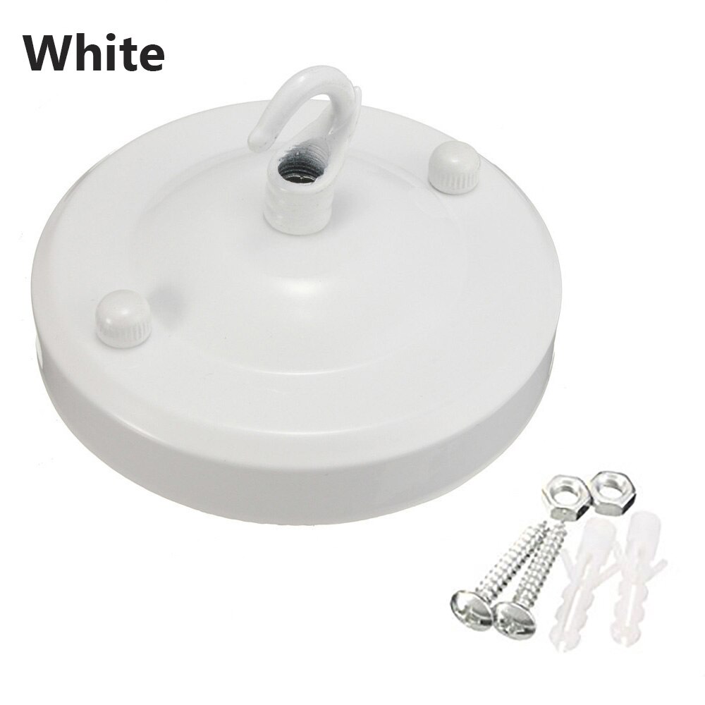 Lustre au plafond Antique Vintage, support d&#39;assiette à crochet, accessoire de lampe: white