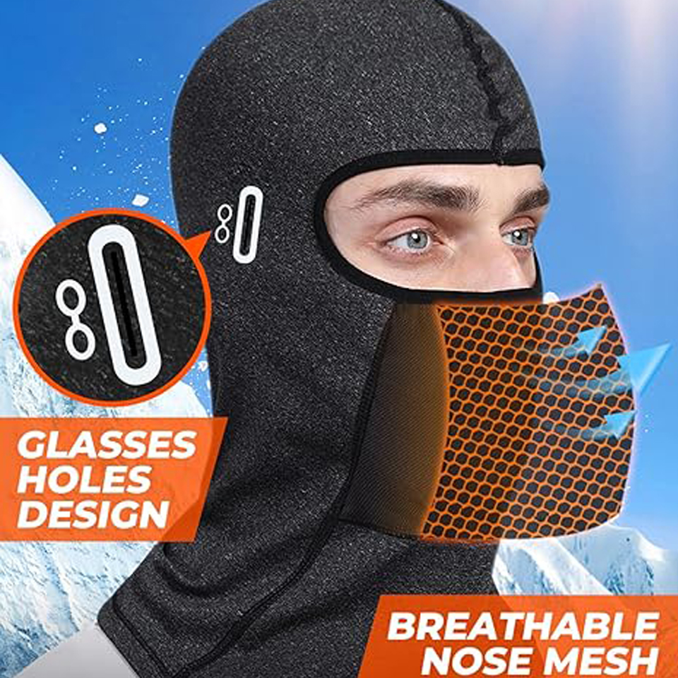 GTUBIKE Balaclava Men's Hat Winter Women Motorcycle Mask Warm Cycling Helmet Liner Caps Windproof Breathable Washable Equipment