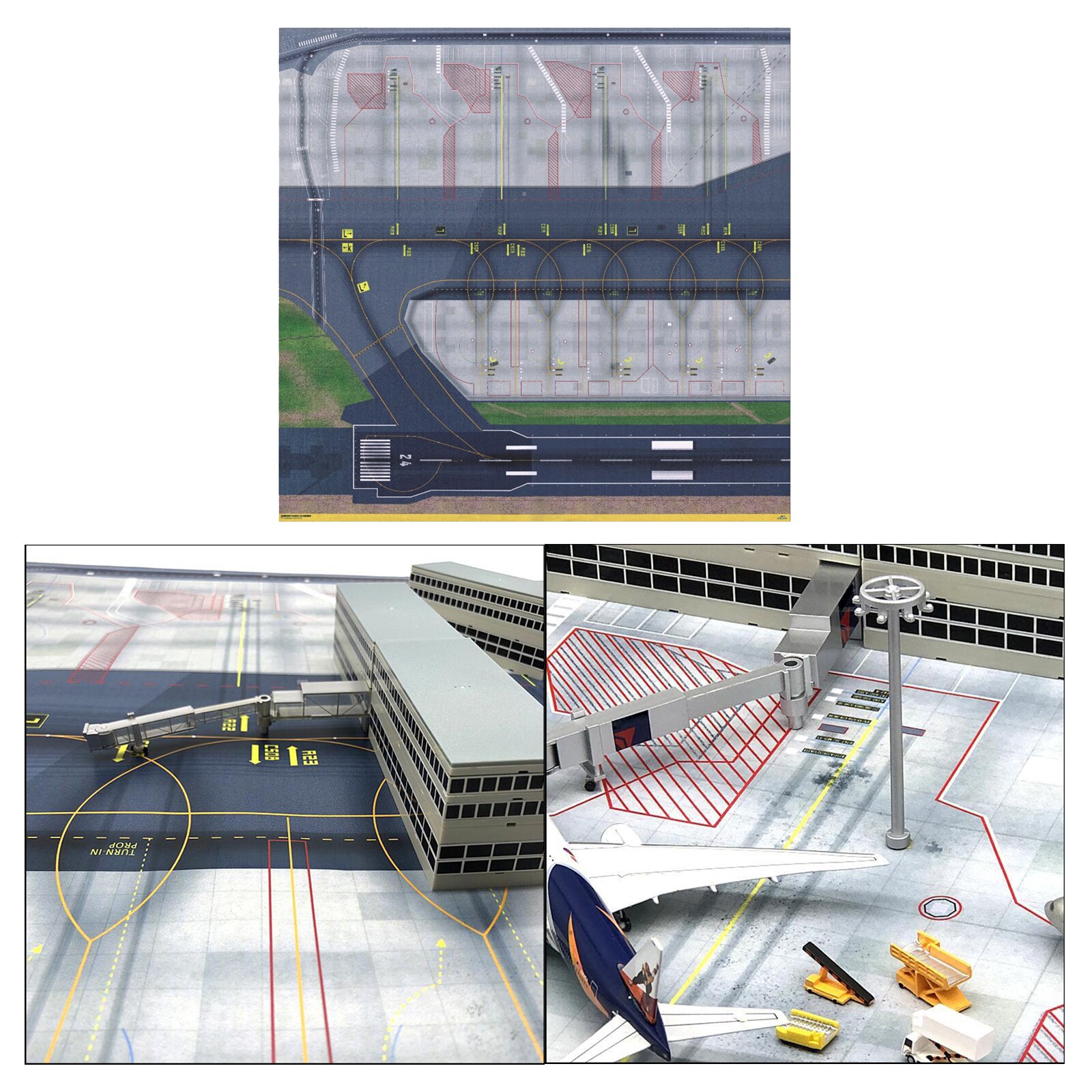 Regional Model Airport Layout Sheet 1/400 1/500 Support Vehicles Accessories