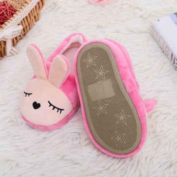 Babyschoenen peuterslofjes kinderen meisjes jongens cartoon konijn warme winterschoenen huisschoenen kinderen konijn roze schoenen