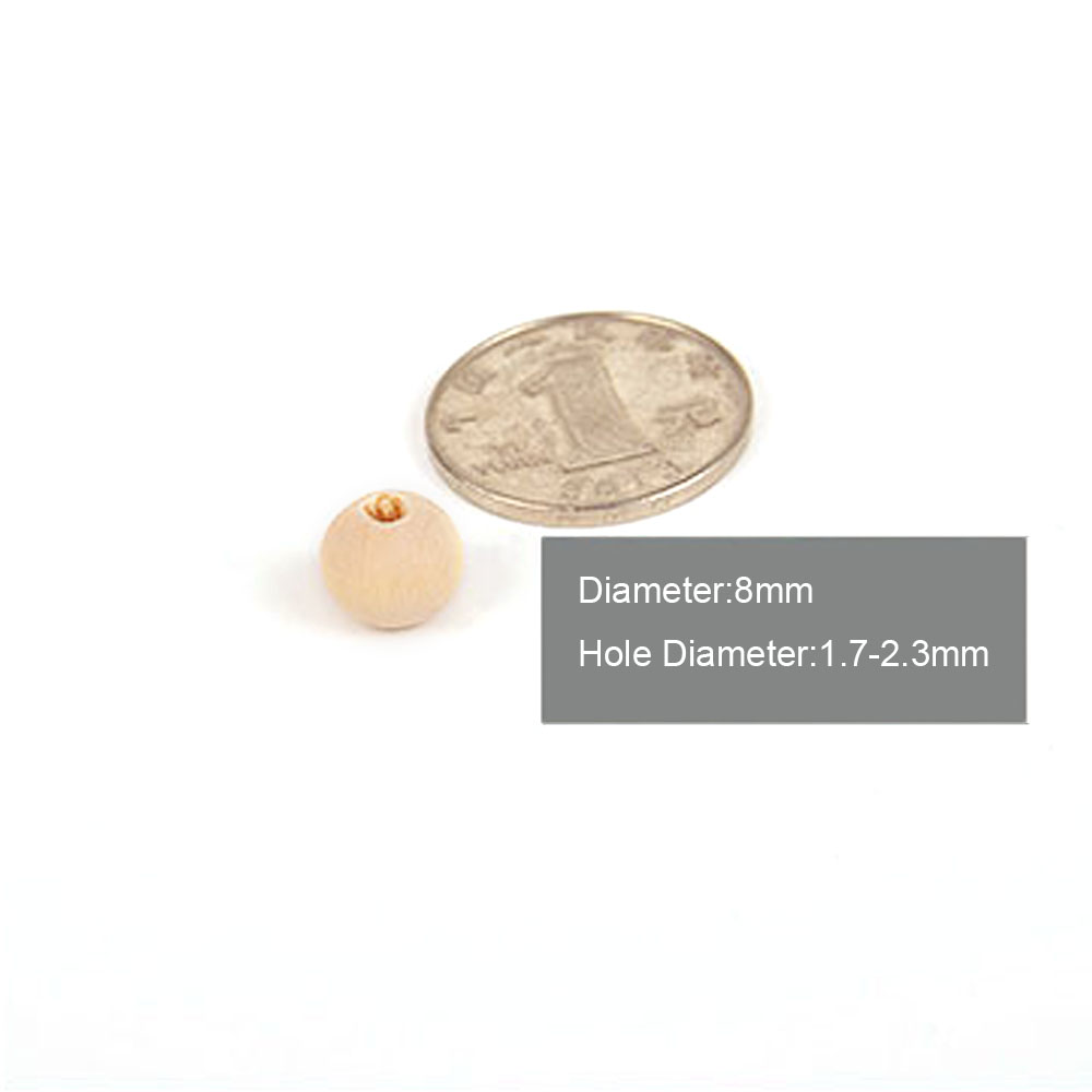 Cuentas de madera redondas, bolas de madera de 6/8/10/12/14/16/18/20/25/30/35 ~ 50mm para joyería DIY, pulsera colgante, decoración hecha a mano