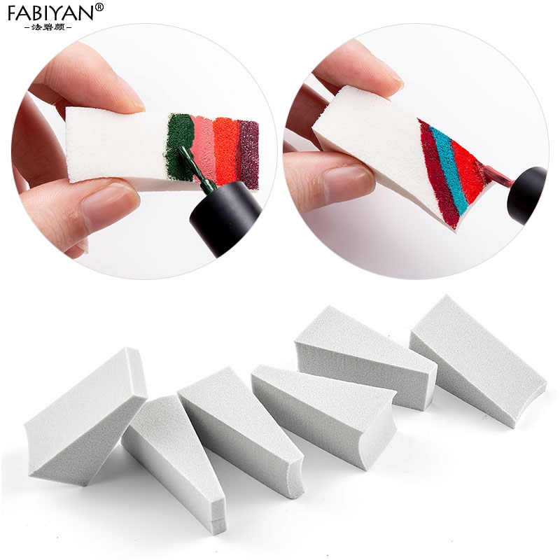 Set de esponjas para manicura, Set de 10/15 piezas, estampador de transferencia de esmalte de Gel UV, degradado, cambia de Color