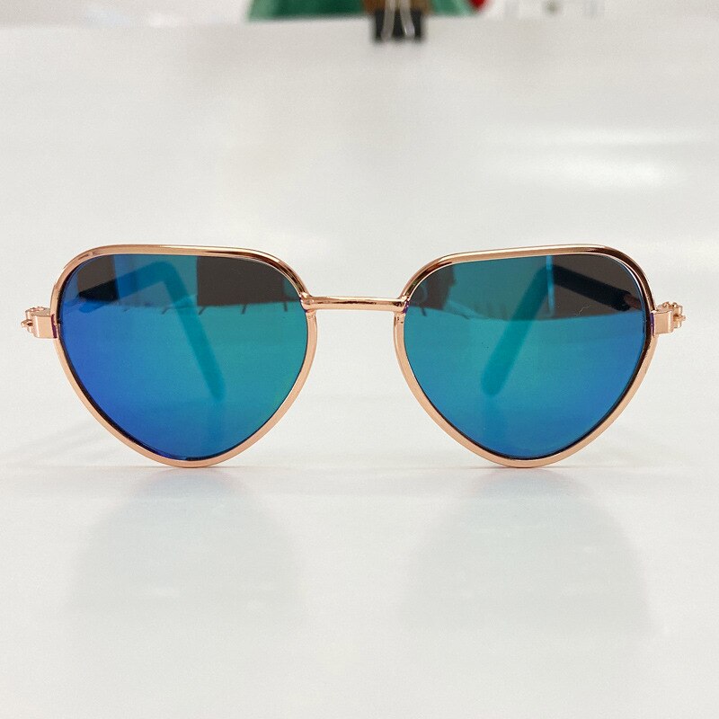 Snailhouse Huisdier Producten Mooie Hart Kat Zonnebril Reflectie Eye Bril Voor Kleine Hond Kat Pet 'S Props Accessoires: Dazzling Green