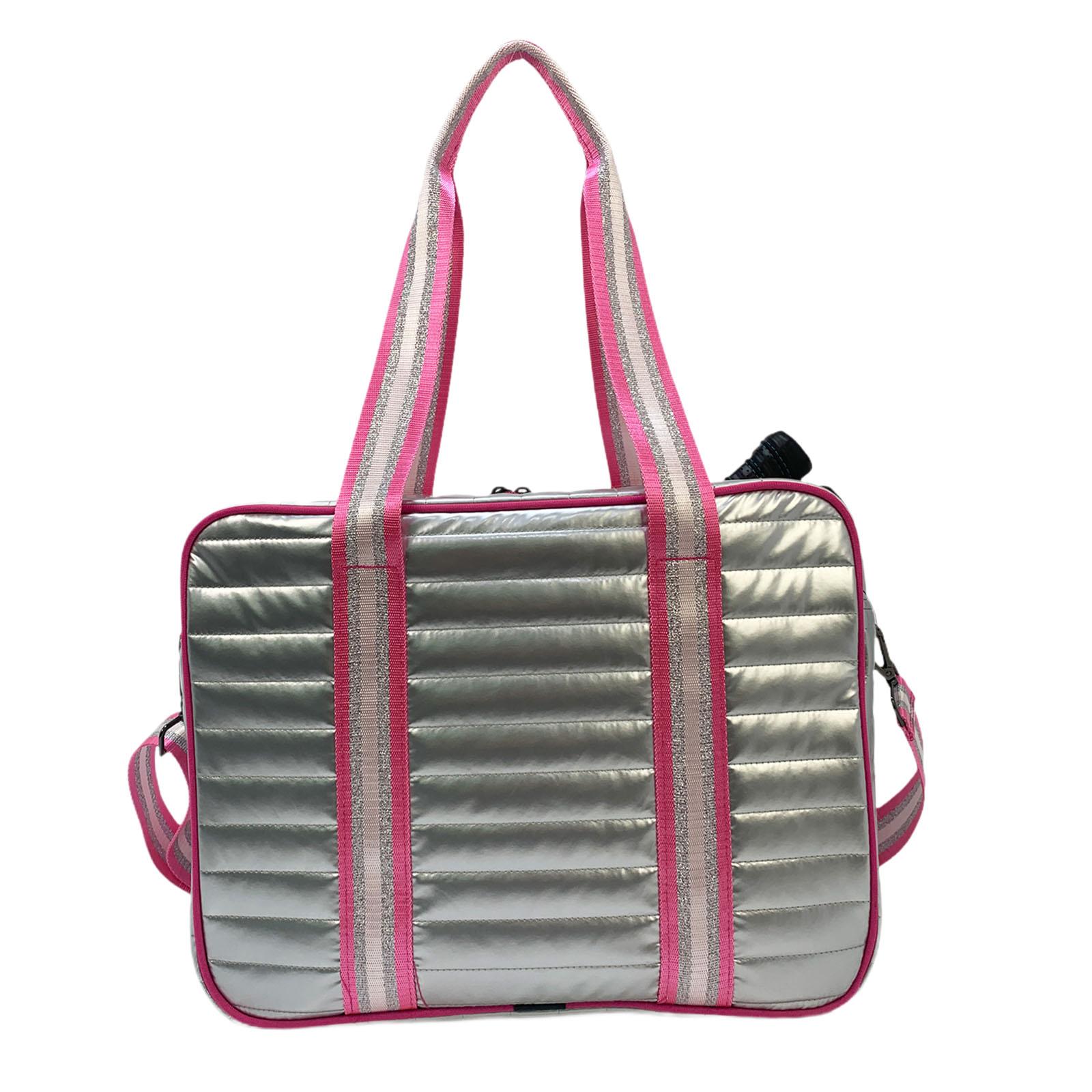 Tennis Bag Badminton Bag Racket Duffel Tennis Racket Shoulder Bag Carrying Tennis Racquet Bag Tennis Tote Bag: grey