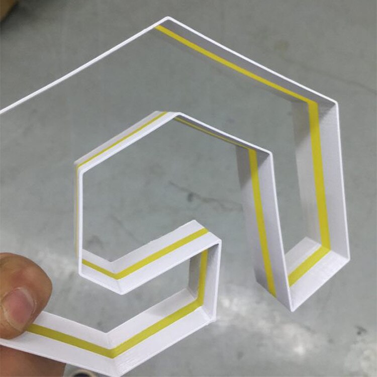 PMMA-filamento de palabras para publicidad, impresión 3d, carcasa de palabra, material de blindaje de luz consumible no transp