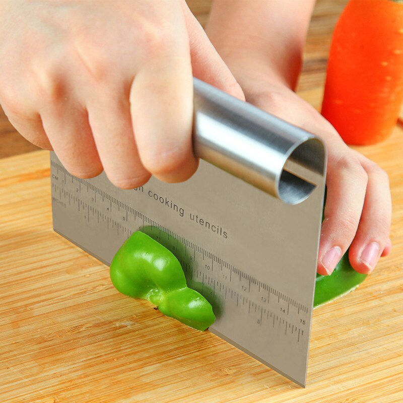 Spatule à pâtisserie en acier inoxydable, avec échelle, grattoir à pâte à Pizza, Fondant, outils de décoration de gâteau, cuisson, accessoires de cuisine