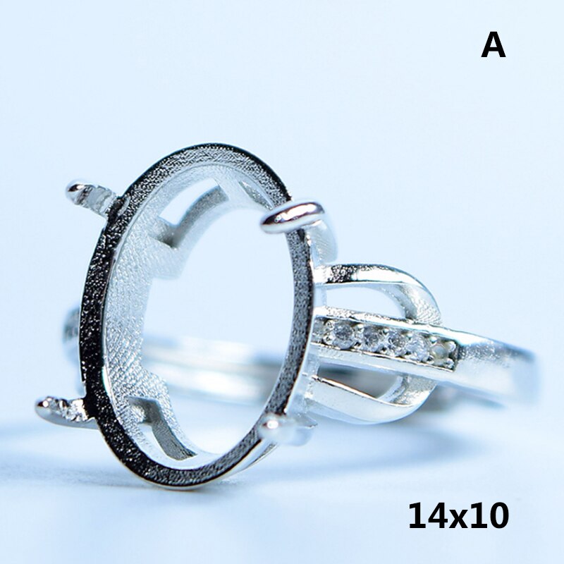 Adjustable Blank Ring Base Fit Glass Cabochons Cameo Setting For Man Woman DIY Ring Jewelry Making Accessories Ring: 1