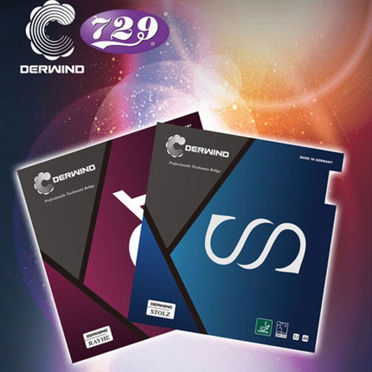 1x RITC 729 Vriendschap RAYHE STOLZ (NON-TACKY) Pips-In Tafeltennis (PingPong) rubber Met Duitsland Spons