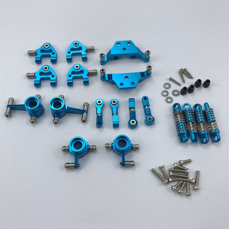 Metal Full Set Upgrade Parts for Wltoys 1/28 P929 P939 K979 K989 K999 K969 Rc Car Parts: Blue