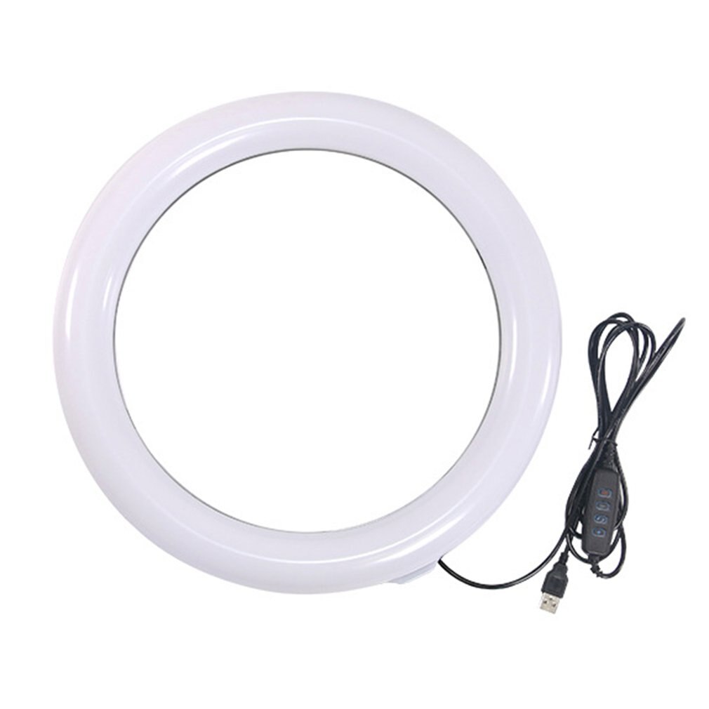 13 Inch Flat Ring Light Selfie Beauty Photography Mobile Phone Live Light Three Color Temperature LED Fill Light: light